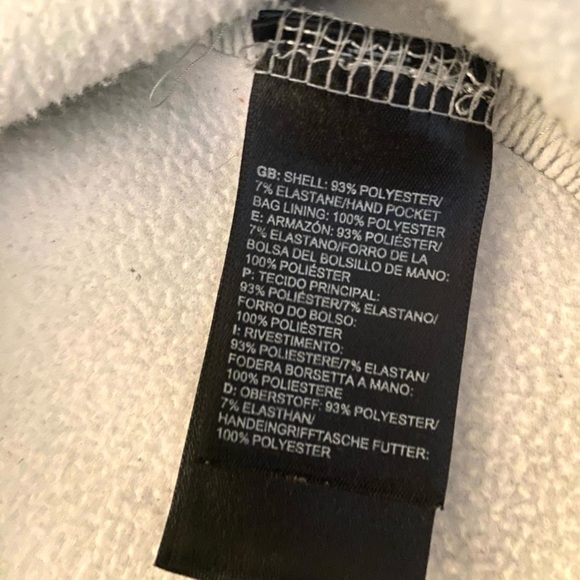 The North Face Women’s Jacket Small Silver Grey Fleece Lined Zip Pockets - Picture 7 of 7